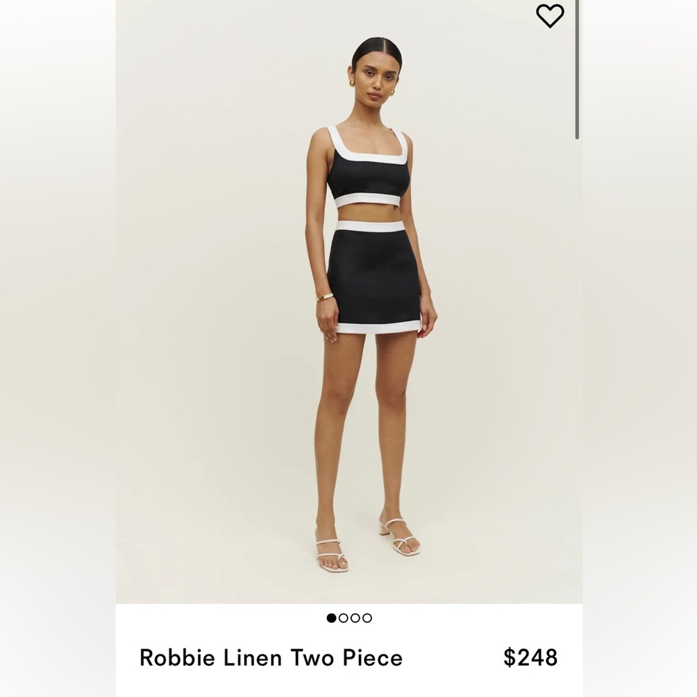 Reformation Set: Robbie Linen Two Piece Set